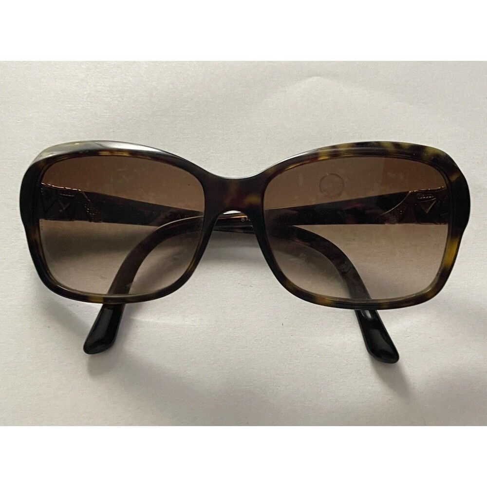 BVLGARI 8153-B 504/13 Authentic Sunglasses Made in Italy Tortoise Brown Gradient